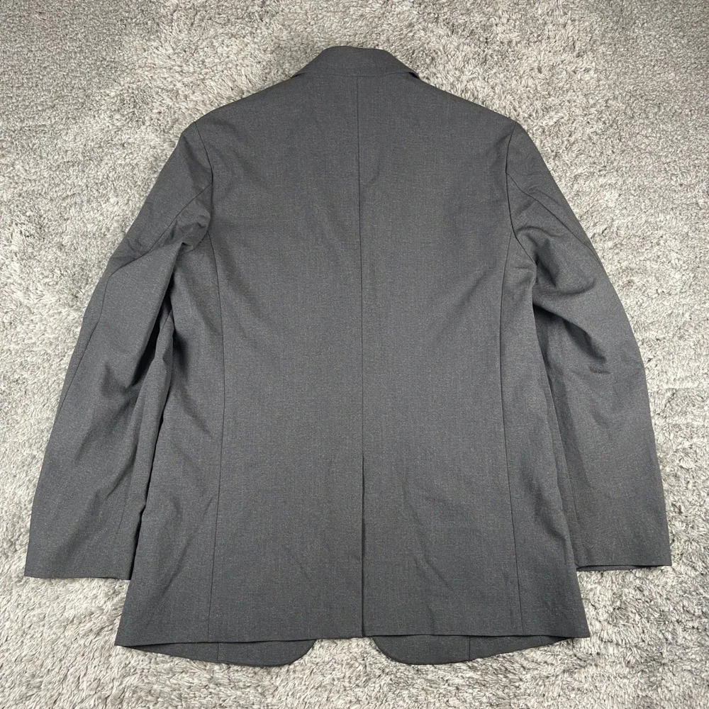 Uniqlo Miracle Air Jacket Mens Large Gray Comfort 2-Button Professional Blazer